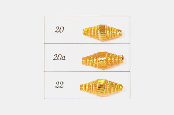 Golden Hollow Beads 1 | 232 39 552 - Image 2