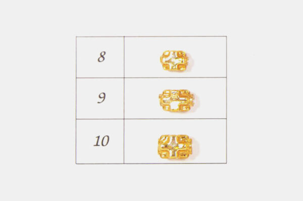 Golden Hollow Beads 2 | 232 39 101 - Image 4