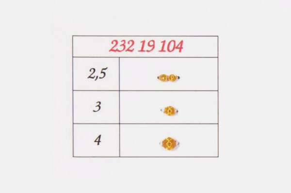Golden Hollow Beads 3 | 232 19 104 - Imagen 2
