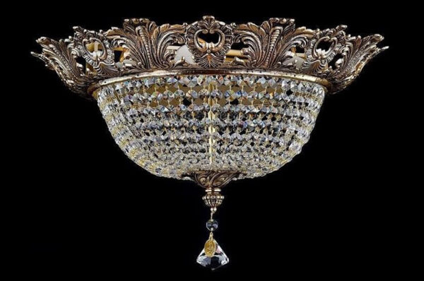 Brass chandelier AL163 - Image 2