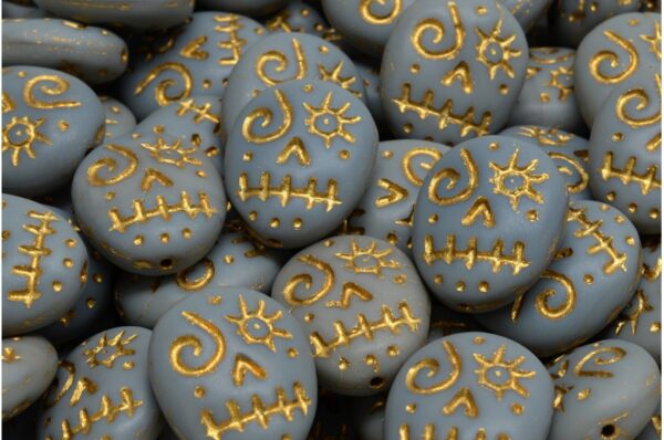 Woodoo Funny Face Beads 16x13mm - Imagen 1