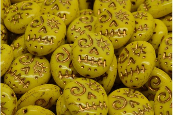 Woodoo Funny Face Beads 16x13mm - Image 1
