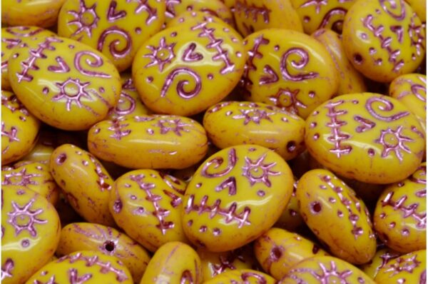 Woodoo Funny Face Beads 16x13mm - Image 1