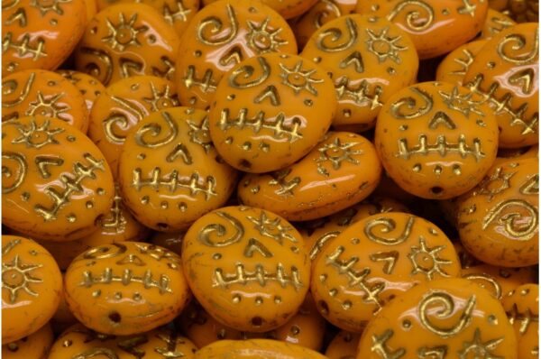 Woodoo Funny Face Beads 16x13mm - Imagen 1