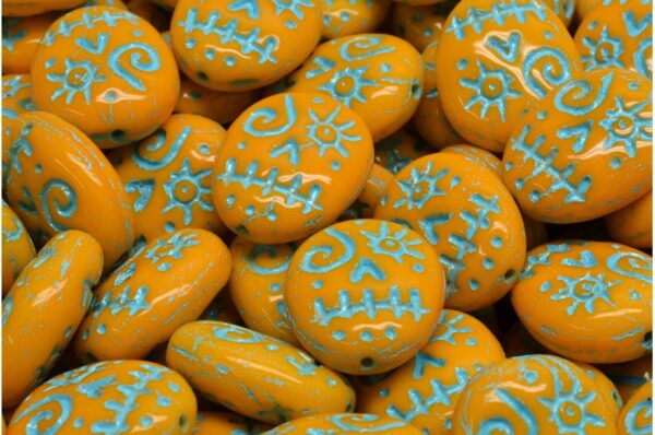 Woodoo Funny Face Beads 16x13mm - Imagen 1