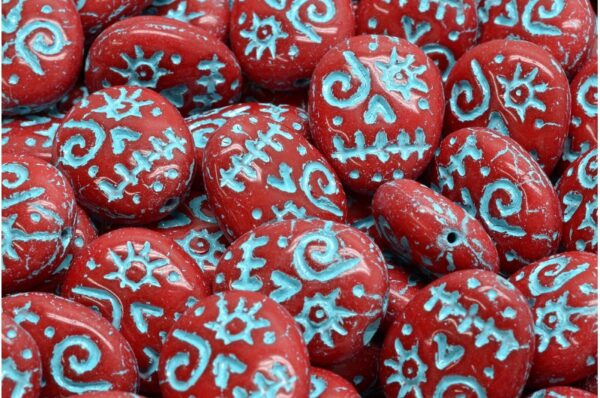 Woodoo Funny Face Beads 16x13mm - Imagen 1