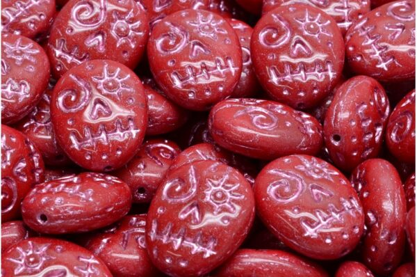 Woodoo Funny Face Beads 16x13mm - Imagen 1