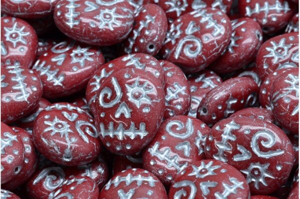 Woodoo Funny Face Beads 16x13mm - Imagen 1