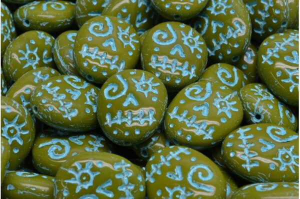 Woodoo Funny Face Beads 16x13mm - Image 1