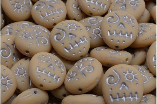 Woodoo Funny Face Beads 16x13mm - Imagen 1