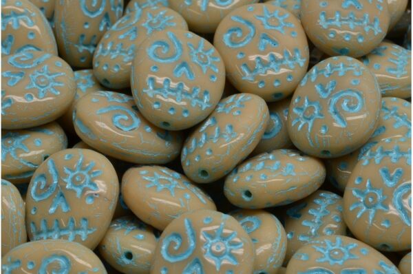 Woodoo Funny Face Beads 16x13mm - Imagen 1