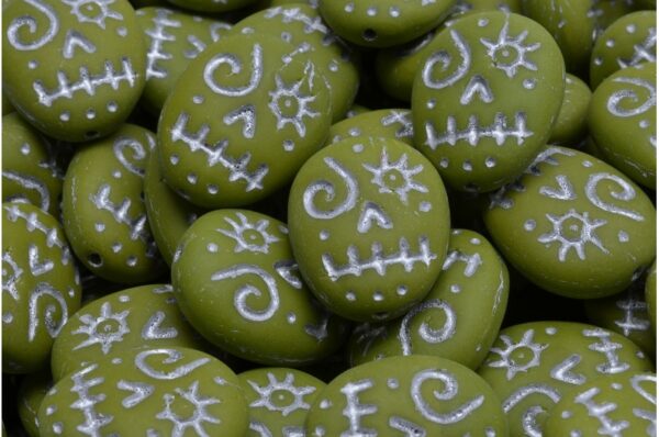 Woodoo Funny Face Beads 16x13mm - Image 1