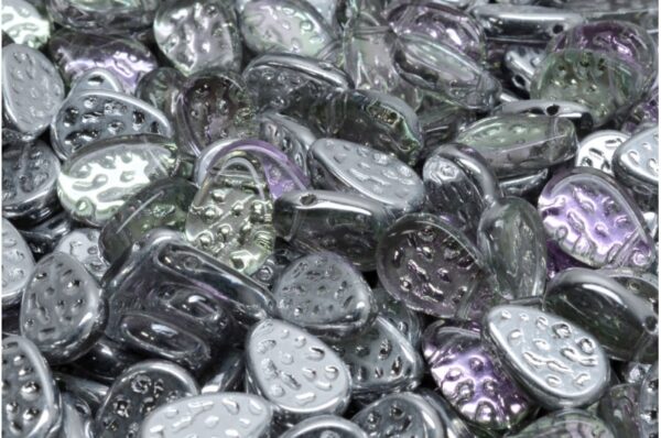 Flat Dotty Tear Drop Beads 9x11mm - Image 1