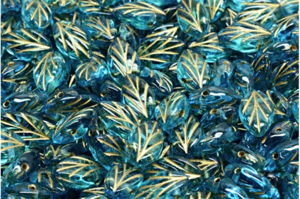 Beech Leaf Beads 7x11mm - Imagen 1