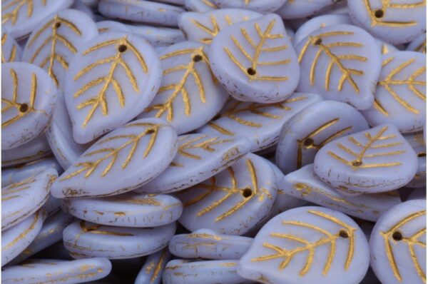 Apple Leaf Beads 18x13mm - Image 1