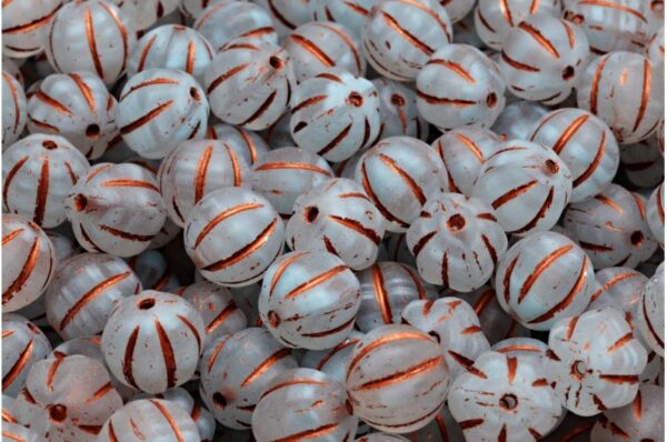 Melon Beads 8x8mm - Image 1