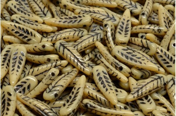 Bird Feather Beads 5x17mm - Imagen 1