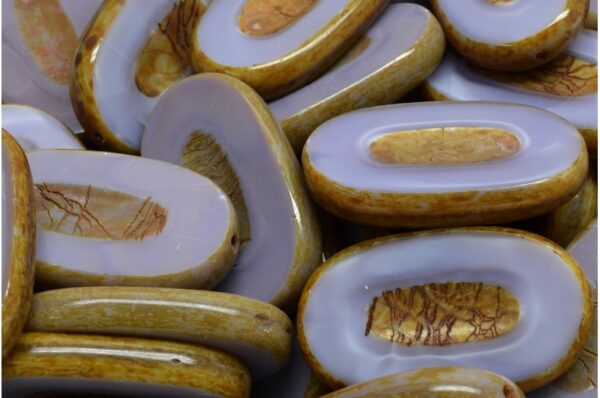 TCB Flat Oval Beads 26x15mm - Image 1
