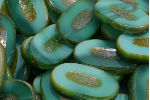 TCB Flat Oval Beads 26x15mm - Image 1