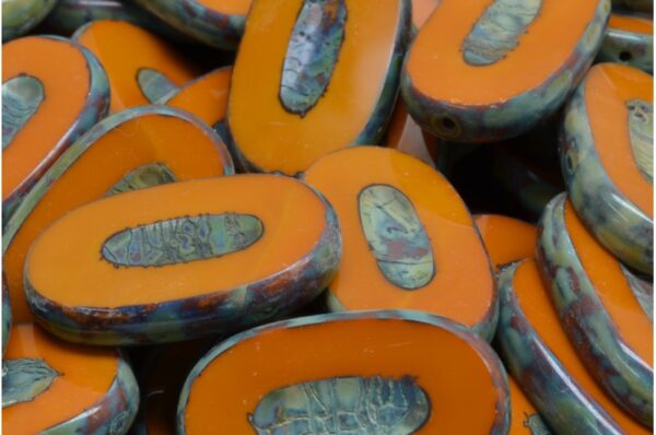 TCB Flat Oval Beads 26x15mm - Imagen 1