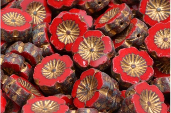 TCB Hawaiian Flower Beads 14x14mm - Image 1