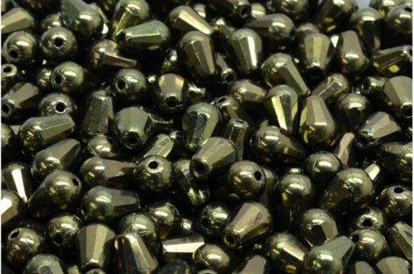 Firepolished Drop Beads 8x6mm - Image 1