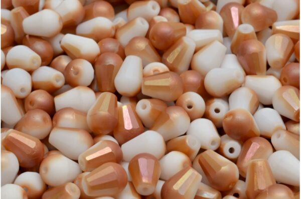 Firepolished Drop Beads 8x6mm - Image 1