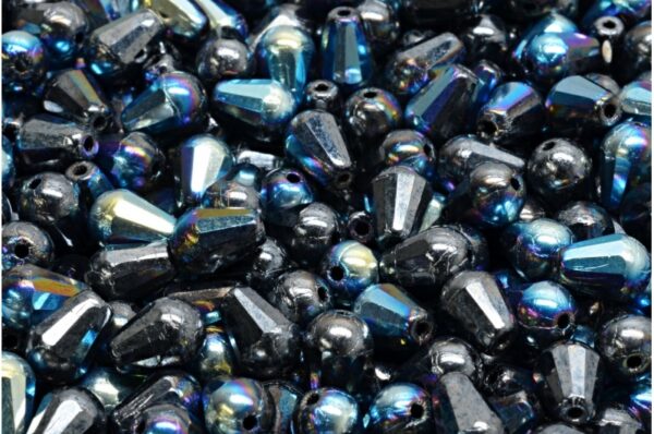 Firepolished Drop Beads 8x6mm - Image 1