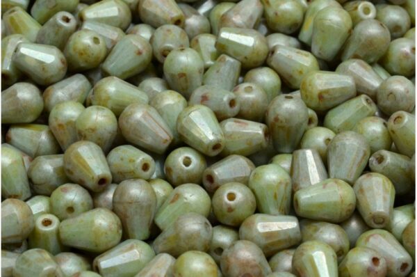 Firepolished Drop Beads 8x6mm - Image 1