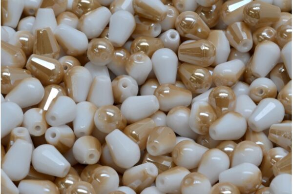 Firepolished Drop Beads 8x6mm - Image 1