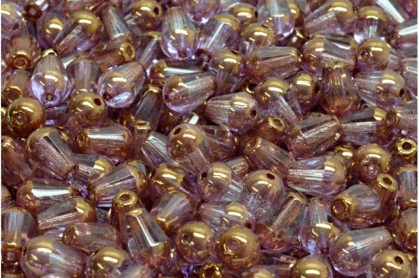 Firepolished Drop Beads 8x6mm - Image 1