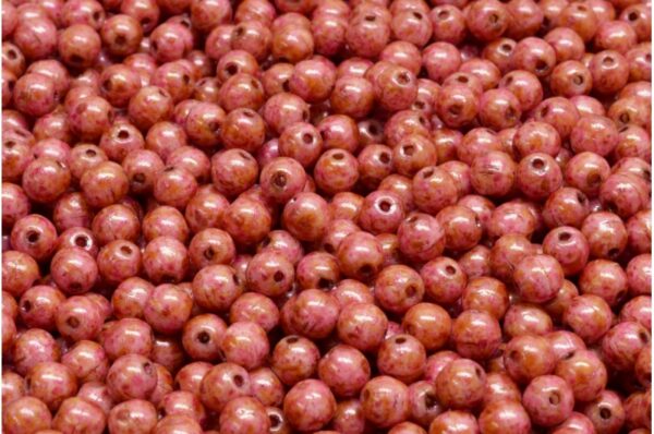 Round Druck Beads 4mm - Image 1