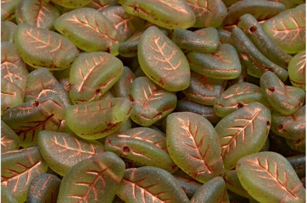 Wavy Leaf Beads 9x14mm - Image 1