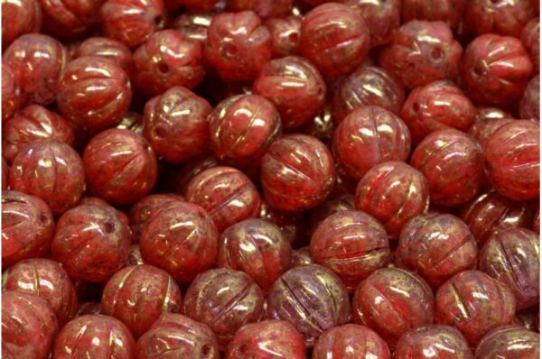 Melon Beads 8x8mm - Image 1