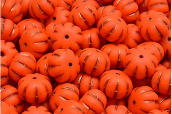Pumpkin Beads 8x11mm - Image 1