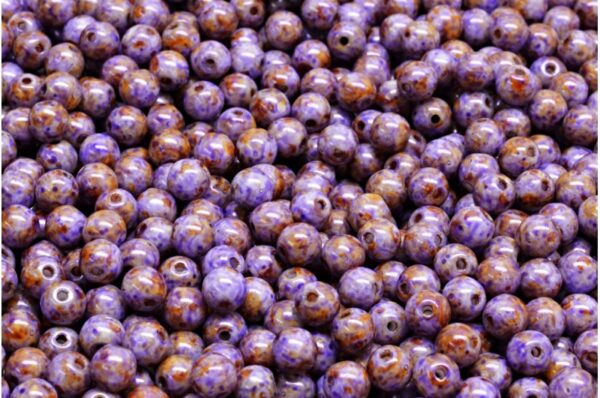 Round Druck Beads 4mm - Imagen 1