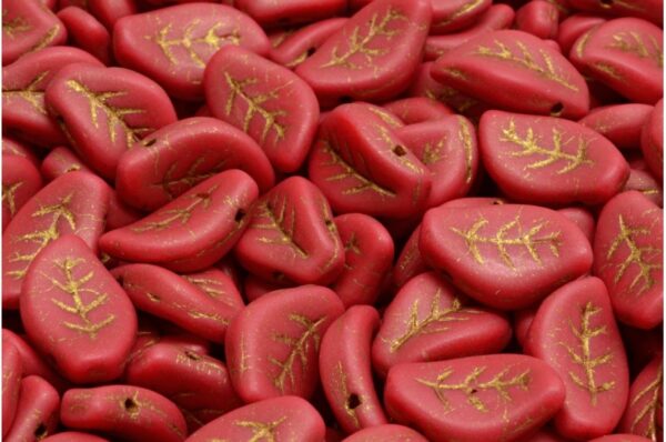 Wavy Leaf Beads 9x14mm - Imagen 1