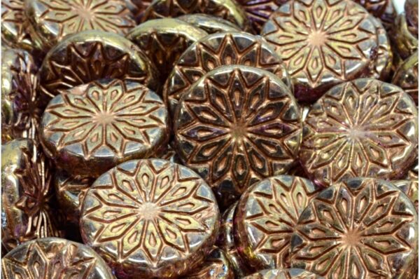 Origami Flower Beads 18x18mm - Image 1