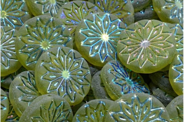 Origami Flower Beads 18x18mm - Image 1