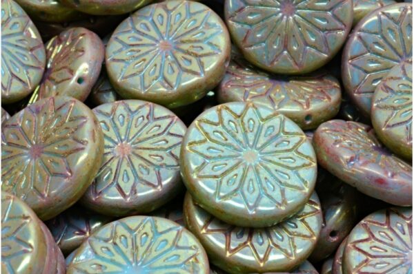 Origami Flower Beads 18x18mm - Image 1