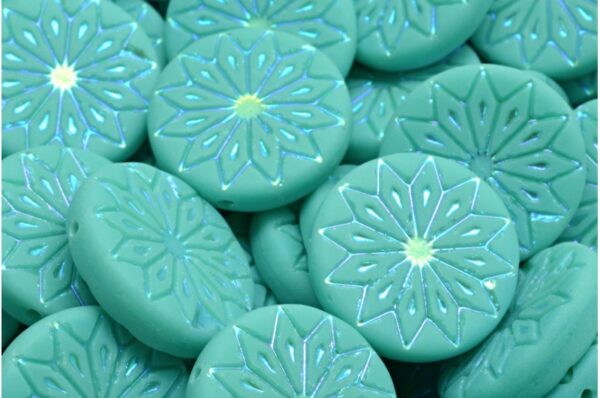 Origami Flower Beads 18x18mm - Image 1