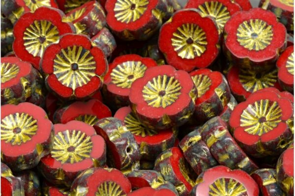 TCB Hawaiian Flower Beads 14x14mm - Image 1