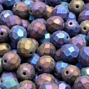 Firepolished Round Beads 8mm