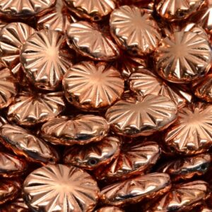 Flat Oval Beads 14x12mm