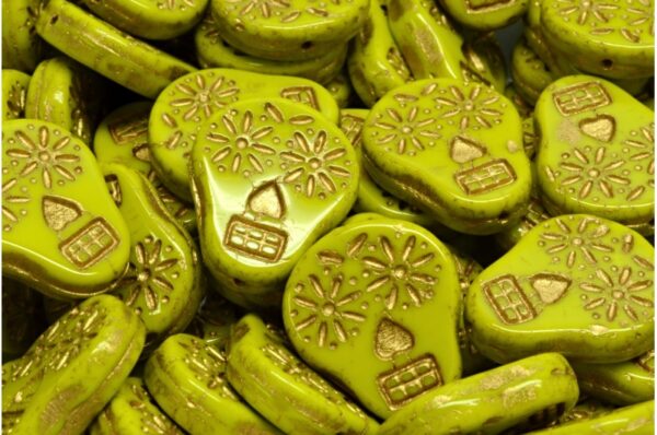 Sugar Skull Beads 20x16mm - Image 1