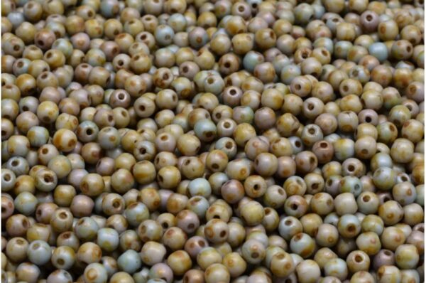 Round Druck Beads 3mm - Image 1