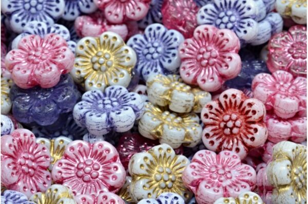 Boho Flower Beads 14x14mm - Imagen 1