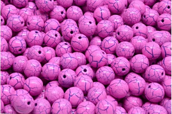 Round Druck Beads 6mm - Image 1