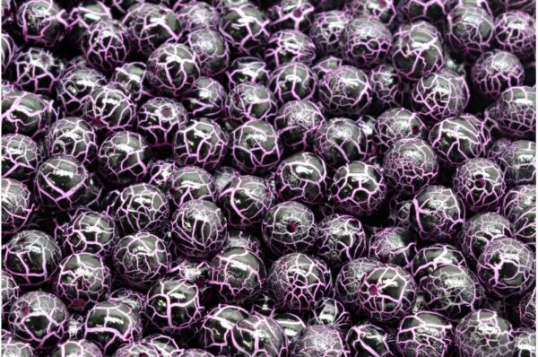 Round Druck Beads 6mm - Image 1