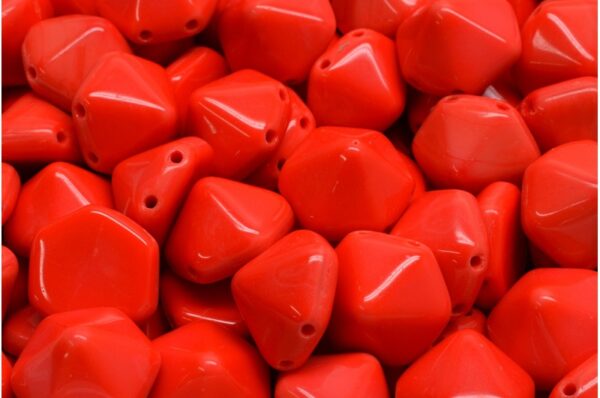 2 Holes Hexagon Pyramid Beads 12x12mm - Image 1